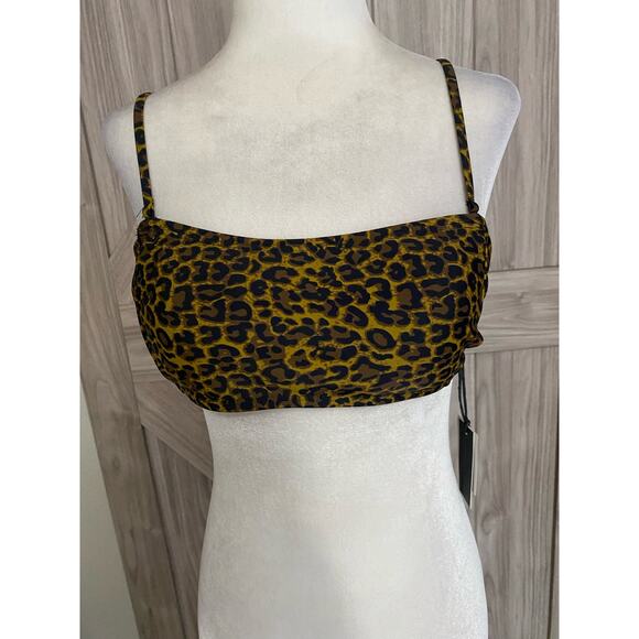 NWT Kendall + Kylie, small Leo print two piece bikini in large - Picture 2 of 9